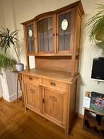 Charmante eiken buffetkast met loodglas, 25 à 50 cm, Landelijk, cottage, 100 à 150 cm, Enlèvement