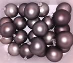 24 grote grijs-beige kerstballen.10-12cm, Ophalen of Verzenden, Zo goed als nieuw
