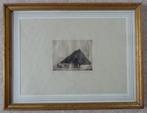 DIRK BAKSTEEN / WATERPUT KEMPEN / ZW-W ETS / 33x43cm / KADER, Antiek en Kunst, Kunst | Litho's en Zeefdrukken, Ophalen of Verzenden