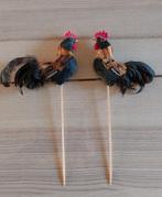 Kippenversieringen met veren, Verzamelen, Dierenverzamelingen, Zo goed als nieuw, Boerderijdier, Beeldje of Figuurtje
