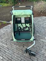 Thule Kinderfietskar - Coaster XT - groen, Fietsen en Brommers, Fietsaccessoires | Aanhangwagens en Karren, Ophalen, Zo goed als nieuw