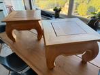Teak salontafel of nachtkastje, Huis en Inrichting, Tafels | Salontafels, Ophalen, Zo goed als nieuw, Teakhout