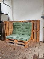 Palletlounge 5 pallets + gratis kussens, Ophalen, Gebruikt