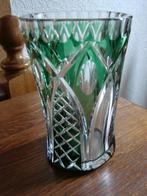 antiek; kristal geslepen vaas Val st Lambert  gesigneerd, Antiek en Kunst, Antiek | Glaswerk en Kristal, Ophalen