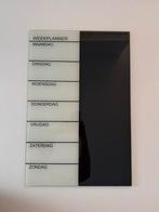 Magneetbord/weekplanner glas 60x40cm, Huis en Inrichting, Woonaccessoires | Memoborden, Ophalen, Zo goed als nieuw, Magneetbord