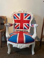 Fauteuil de style drapeau anglais, Comme neuf, Tissus, Enlèvement