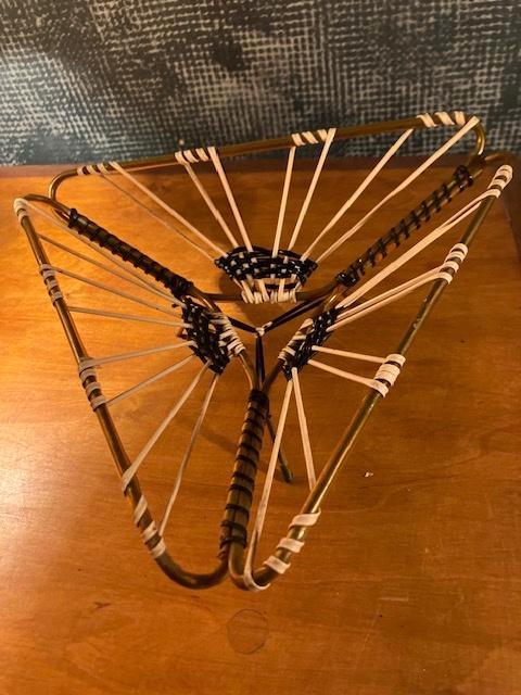 VINTAGE MANDJE ATOMIC AGE JAREN 50, Antiek en Kunst, Curiosa en Brocante, Ophalen of Verzenden