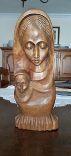 Houten Maria beeld., Antiek en Kunst, Ophalen