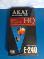 Cassette VHS K7 240 Min. AKAI Made in Japan Neuve sous Cello, CD & DVD, Neuf, dans son emballage, Enlèvement ou Envoi