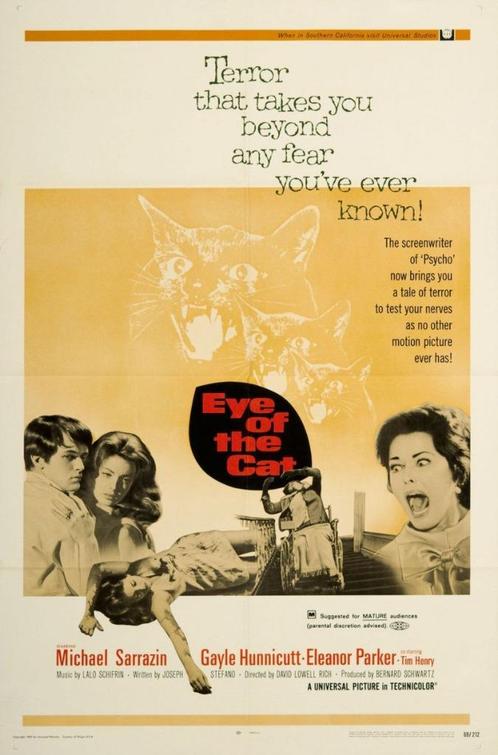 16mm speelfilm  --  Eye of the Cat (1969), TV, Hi-fi & Vidéo, Bobines de film, Film 16 mm, Enlèvement ou Envoi