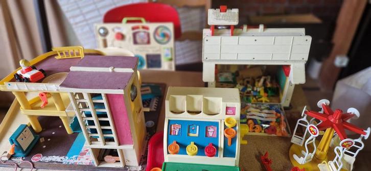 Retro speelgoed ficher price playmobiel jaren 80, Collections, Rétro, Autres types, Enlèvement