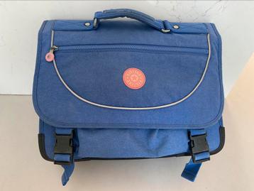 Kipling boekentas meisjes blauw met roze details beschikbaar voor biedingen