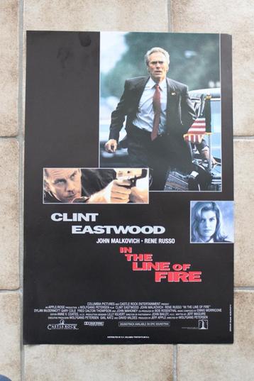 filmaffiche In The line Of Fire Clint Eastwood filmposter beschikbaar voor biedingen