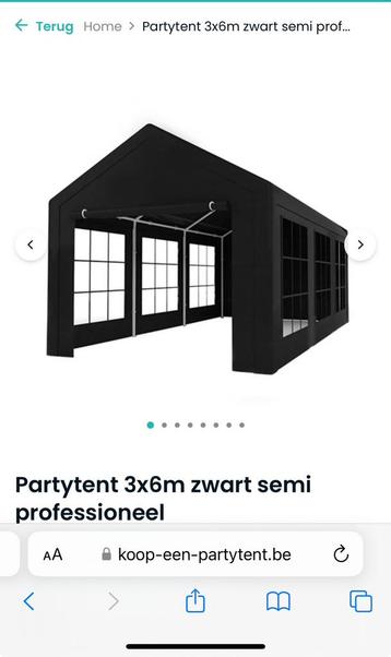 Tent beschikbaar voor biedingen
