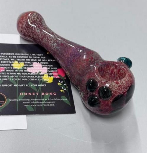 Honey Bong sherlock glazen pijp waterpijp glas handgeblazen, Verzamelen, Rookartikelen, Aanstekers en Luciferdoosjes, Nieuw, (Water)pijp