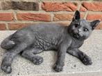 Kat , Poes lengte 43cm, Ophalen, Nieuw, Beton, Dierenbeeld
