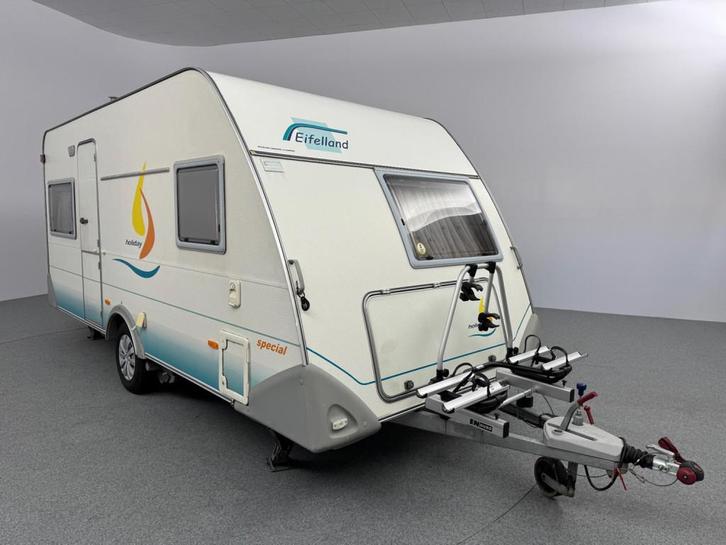 Eifelland Holiday Special 465 TF Mover Fietsendrager, Caravans en Kamperen, Caravans, tot en met 4, Rondzit, Eifelland, 4 tot 5 meter