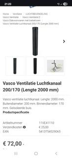 vasco ventilatie luchtkanaal. 2 stuks van 2 meter, Enlèvement, Neuf