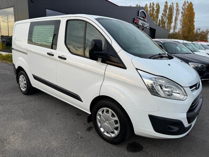 Ford Custom 2.0 tdci 1st eig ohboek trekhaak pdc airco, Autos, Camionnettes & Utilitaires, Entreprise, Achat, ABS, Airbags, Air conditionné