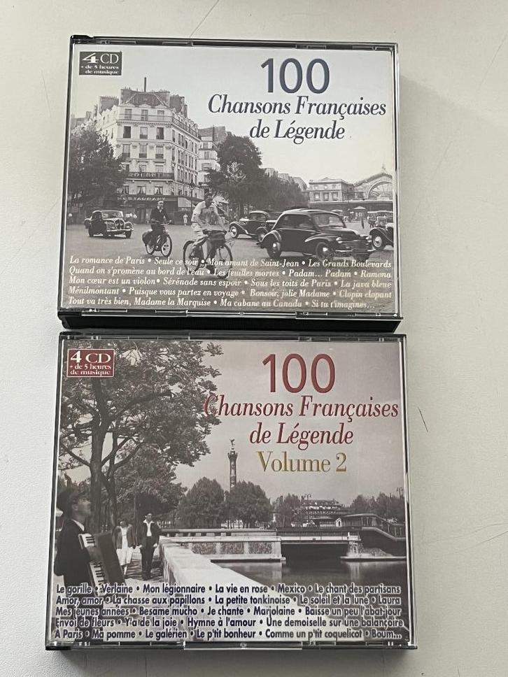 100 Chansons Françaises de Légende - Volume 1+2 (8-CD Set), CD & DVD, CD | Francophone, Utilisé, Enlèvement ou Envoi
