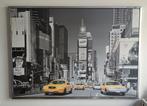 Grand cadre bordure métal représentant New york, Maison & Meubles, Comme neuf, Enlèvement