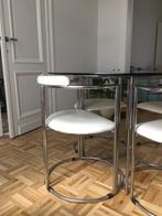 Italiaans Design tafel met stoelen, Huis en Inrichting, Rond, Gebruikt, Vier personen, Ophalen
