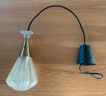 Vintage hanglamp in glas