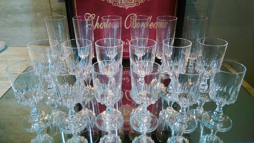 Wijnglazen Cristal d'Arques Louvre set 3 x 6 stuks (18), Verzamelen, Porselein, Kristal en Bestek, Kristal, Ophalen of Verzenden