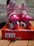 Rolschaatsen roos Nijdam maat 29 tot 32, Ophalen, Verstelbaar, Zo goed als nieuw