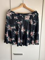 Donkerblauwe rok met bloemen maat 44, Ophalen of Verzenden, Maat 42/44 (L)