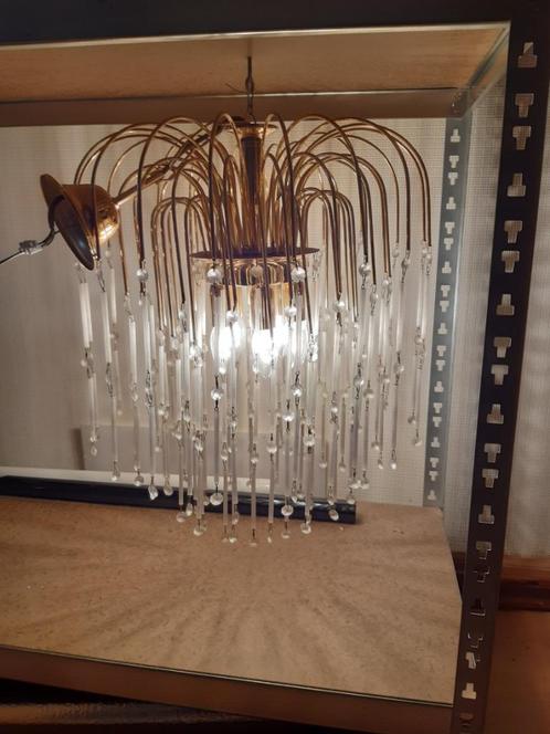 Vintage teardrop messing luster., Antiek en Kunst, Antiek | Brons en Koper, Ophalen