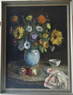 Hans Klein: Vaas met bloemen (olieverf op doek), Antiek en Kunst, Ophalen
