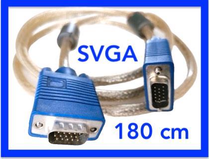 cable pro S-VGA 180 cm (pour projecteur, écran ordinateur), TV, Hi-fi & Vidéo, Projecteurs vidéo, Utilisé, Enlèvement ou Envoi