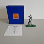 Kuifje / Tintin en de alfa kunst, groene sokkel, Ophalen of Verzenden, Kuifje, Nieuw, Beeldje of Figuurtje