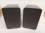 1 paar zwarte compacte Onkyo 2weg speakers + 3.5m speakerkab, Overige merken, Gebruikt, Ophalen of Verzenden, 60 tot 120 watt