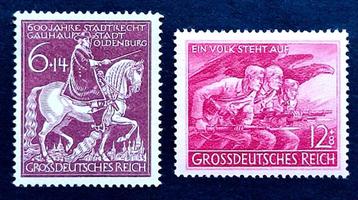 Gross Dt.Reich: laatste Derde Rijk zegels 1945 POSTFRIS beschikbaar voor biedingen