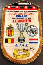 KV Mechelen - Ajax Amsterdam finale europa cup 1988 vaandel, Ophalen of Verzenden, Zo goed als nieuw, Vaantje of Sjaal