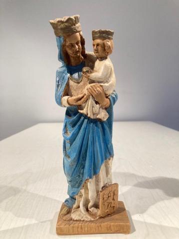 Beeldje Maria OLV van Vlaanderen keramiek (22,5 cm), Enlèvement ou Envoi