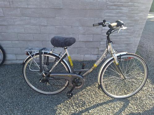 Damesfiets Minerva + regendekzeil – prima staat, Fietsen en Brommers, Fietsen | Dames | Damesfietsen, Zo goed als nieuw, Overige merken