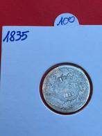 België 1/2 Franc 1835 zilver Leopold 1, Zilver, Ophalen of Verzenden, Losse munt, Zilver
