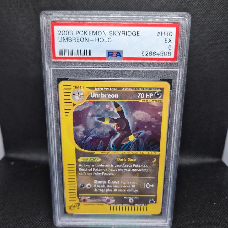 Umbreon Holo Skyridge PSA 5, Hobby en Vrije tijd, Verzamelkaartspellen | Pokémon, Ophalen of Verzenden
