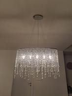 Kristallen hanglamp, Ophalen, Zo goed als nieuw, Glas, 50 tot 75 cm
