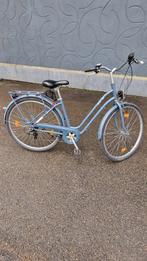 BTWIN medium grijs/blauwe damesfiets, Fietsen en Brommers, Ophalen, Gebruikt