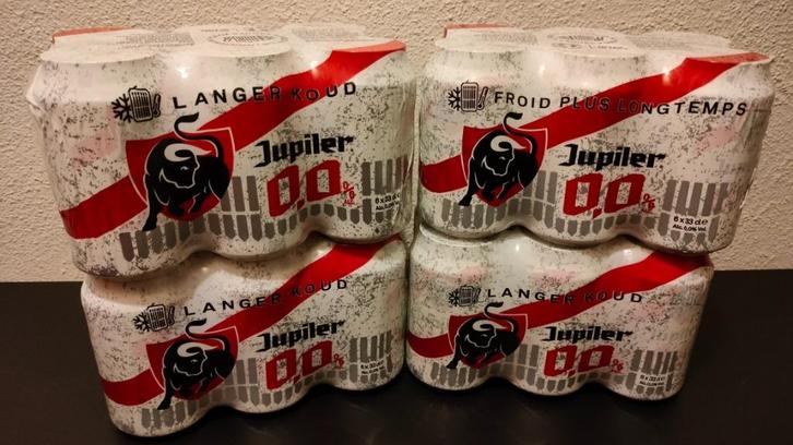 4x Jupiler 0.0 % voor 2,50 euro per sixpack., Divers, Produits alimentaires, Enlèvement ou Envoi