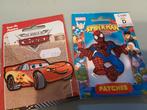 2 strijkapplicaties/ patches Cars& Spiderman, Hobby en Vrije tijd, Kledingapplicaties en Hotfix, Ophalen of Verzenden, Zo goed als nieuw
