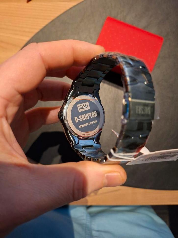 Horloge Diesel dsruptor green, Handtassen en Accessoires, Horloges | Heren, Ophalen of Verzenden