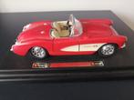 Bburago Chevrolet Corvette 1957 1/24, Ophalen of Verzenden, Zo goed als nieuw, Burago