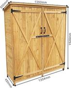 Abri de jardin en bois | cabanon | LIVRAISON GRATUITE, Jardin & Terrasse, Stockage & Armoires de jardin, Neuf, -, WILTEC, -
