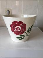 Vintage cachepot doorsnede 24 cm - H 18 cm, Enlèvement ou Envoi, Moins de 25 cm, Rond, Utilisé