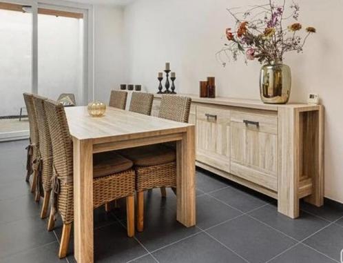 Dressoir, tafel met 6 stoelen, barkast en salontafel., Huis en Inrichting, Complete eetkamers, Gebruikt, Ophalen